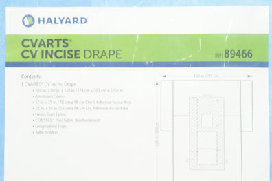 Halyard 89466 Cvarts CV Incise Drape AAMI Level 4